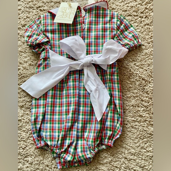 NWT CHRISTMAS Beaufort Bonnet Company bubble romper, 6-12 month - Picture 3 of 3